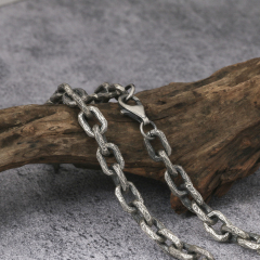 8.7mm  Silver Chain Chunky Chain Viking Chain 925 Serting Silver Chain For Men