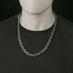8.7mm  Silver Chain Chunky Chain Viking Chain 925 Serting Silver Chain For Men