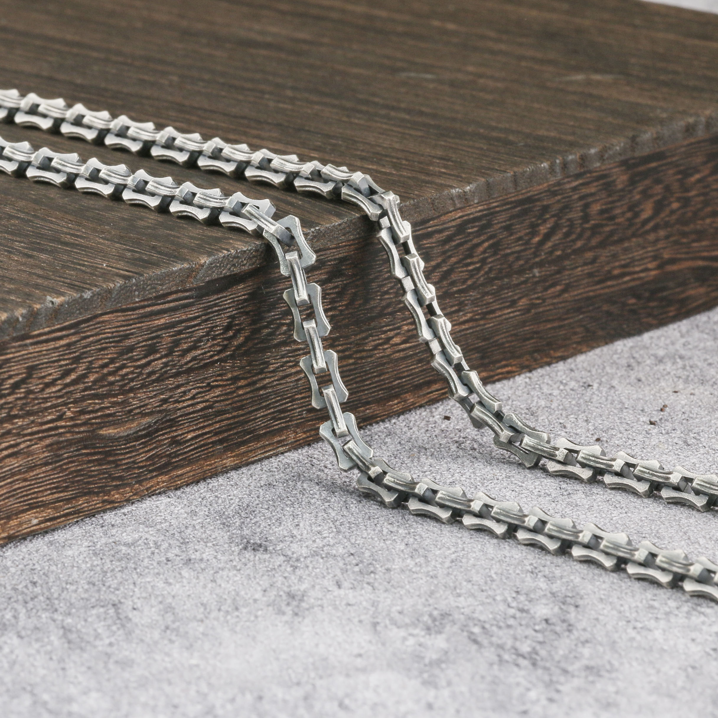 Dragon Bone Chain Mens Neckalce Viking Necklace 925 Sterling Silver  6mm 8mm