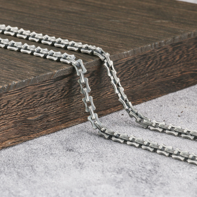 Dragon Bone Chain Mens Neckalce Viking Necklace 925 Sterling Silver  6mm 8mm