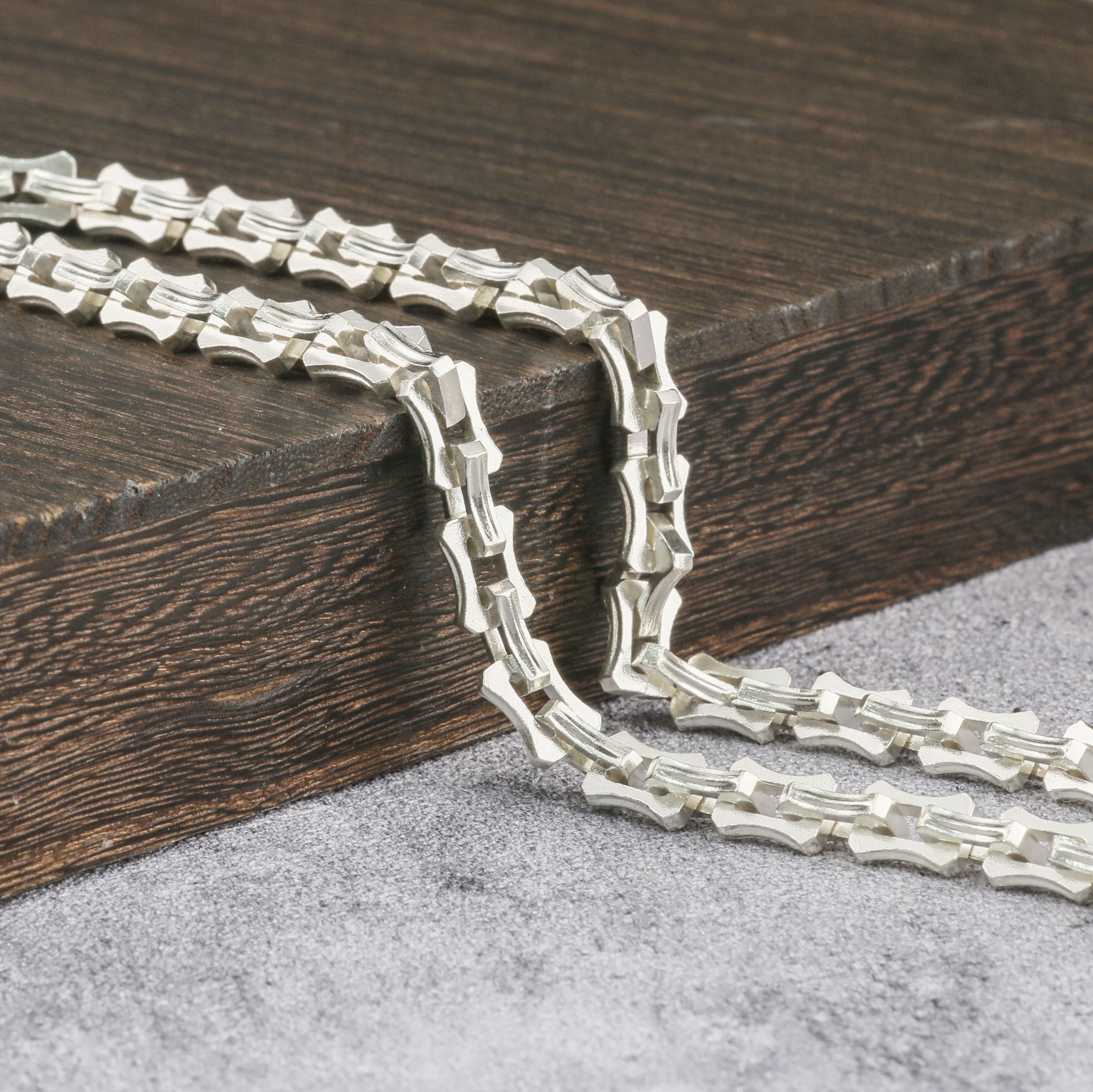 Dragon Bone Chain Mens Neckalce Viking Necklace 925 Sterling Silver  6mm 8mm