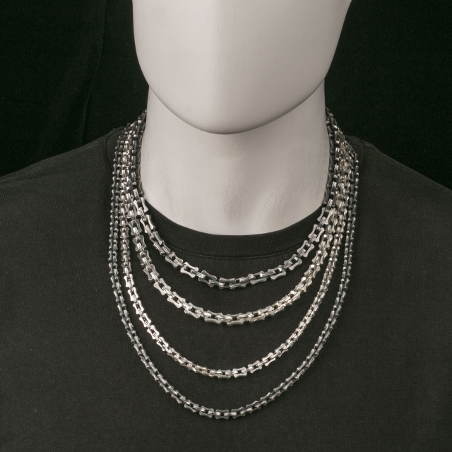 Dragon Bone Chain Mens Neckalce Viking Necklace 925 Sterling Silver  6mm 8mm
