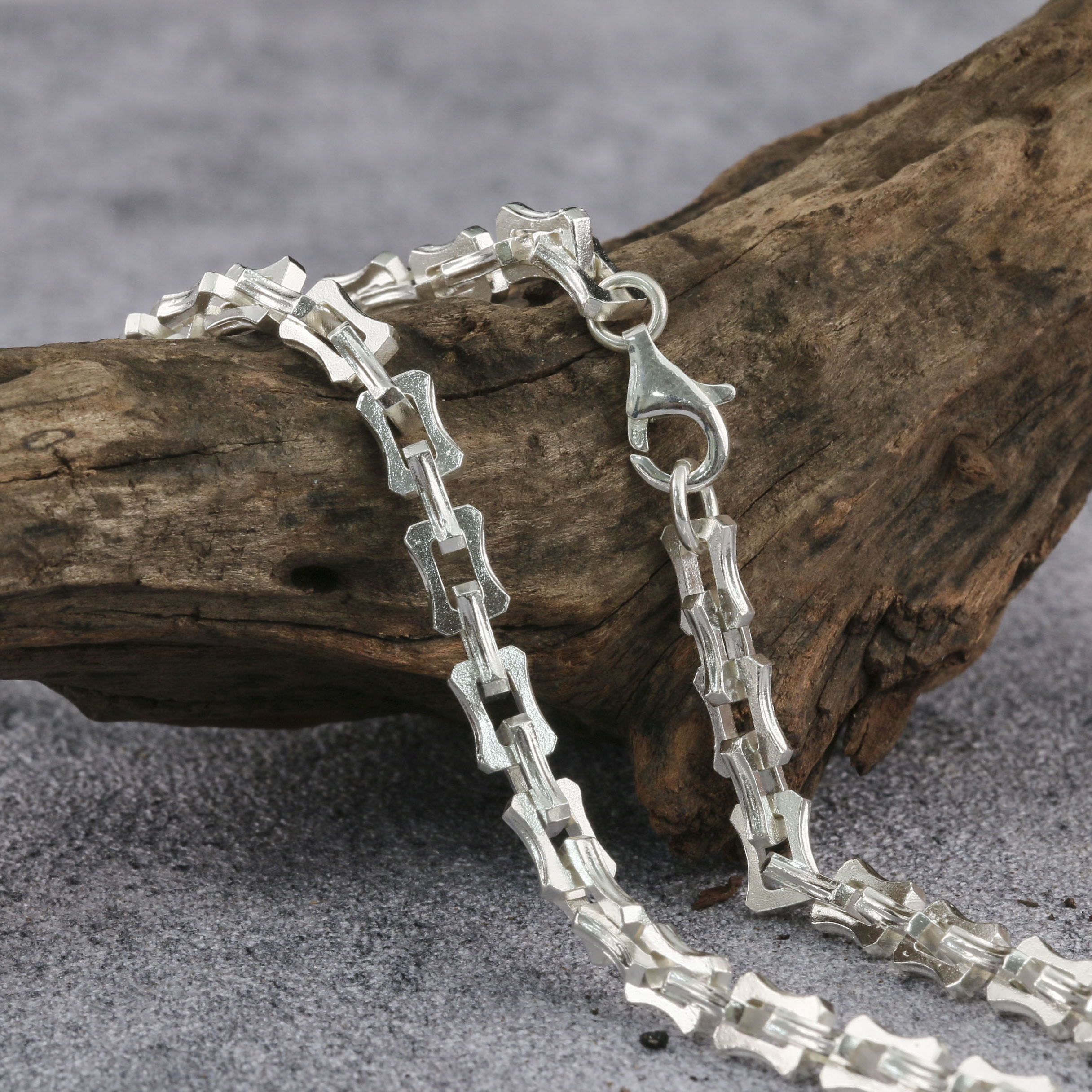 Dragon Bone Chain Mens Neckalce Viking Necklace 925 Sterling Silver  6mm 8mm