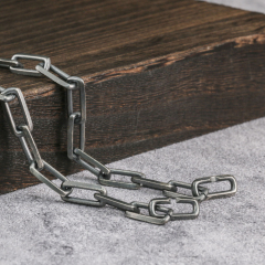 8mm Paper Clip Chain 925 Serting Silver Chain