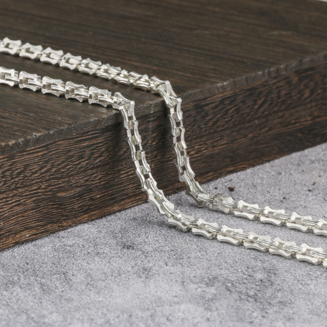 Dragon Bone Chain Mens Neckalce Viking Necklace 925 Sterling Silver  6mm 8mm