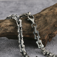 Dragon Bone Chain Mens Neckalce Viking Necklace 925 Sterling Silver  6mm 8mm