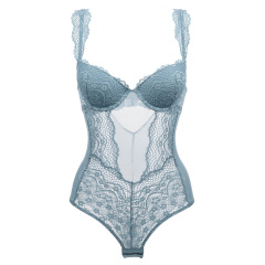 2013--New sexy lace translucent women's BODYSUIT four colors available