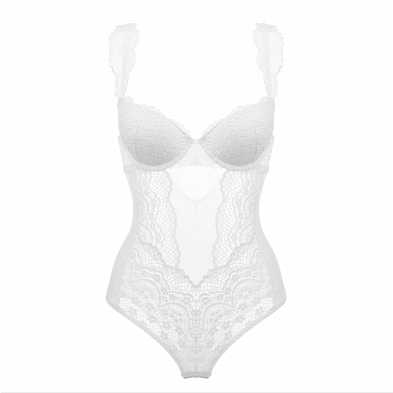 2013--New sexy lace translucent women's BODYSUIT four colors available
