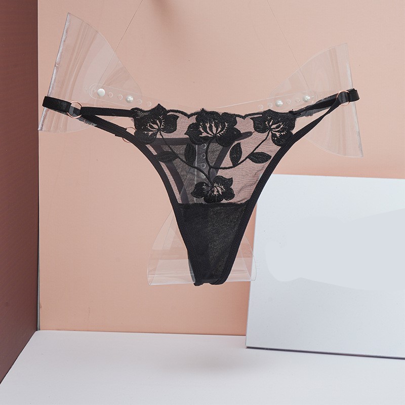 004-Women's thong hot transparent sexy lace