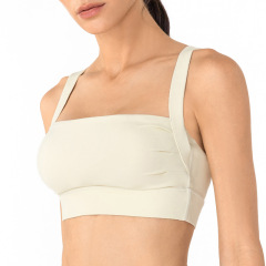 E042—High elastic, skin friendly, shockproof and nude running Yoga tank top