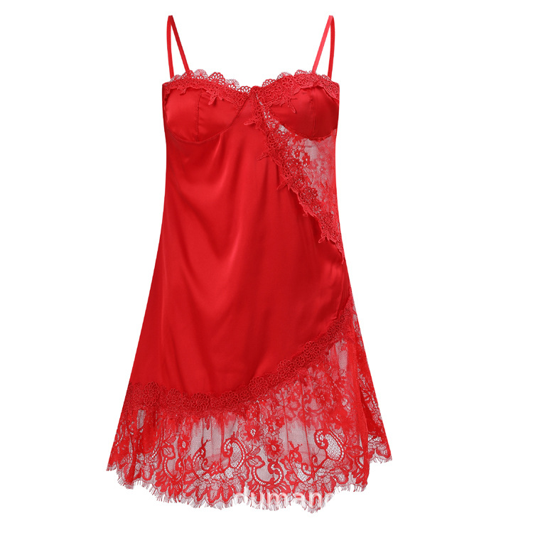 75903-28—Ice silk sling nightdress
