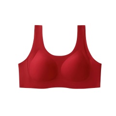 A486-Tito side closed large cup buckle comfortable seamless bra 4 colors optional