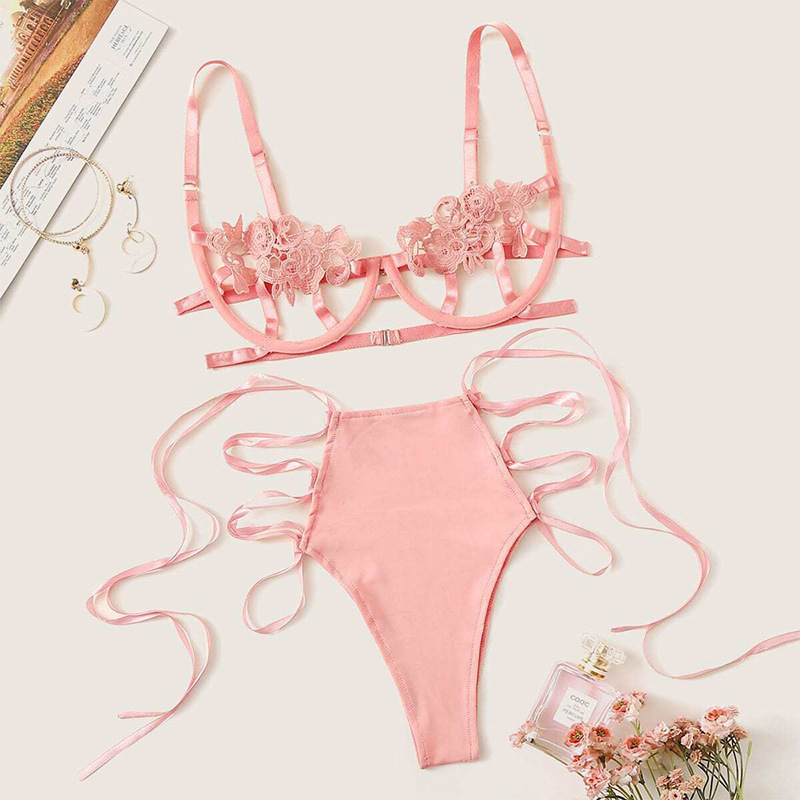 D606-Sexy lingerie of 2022 New sexy lingerie with lace-up sexy lingerie