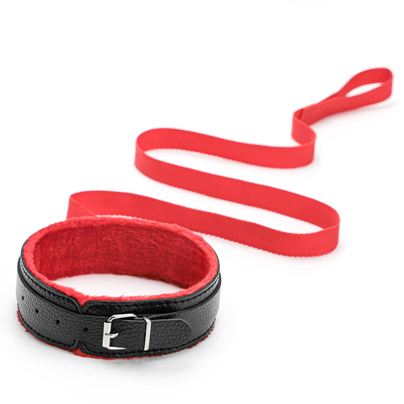 H2007--Adult sex plush 10 piece set of female leather handcuffs couple flirting bondage bondage alternative sex toys