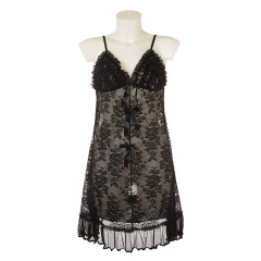 P8097--Mesh see-through lace halter nightdress