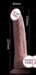 SW-004--Silicone electric simulation phallus telescopic heating sex toys female masturbator