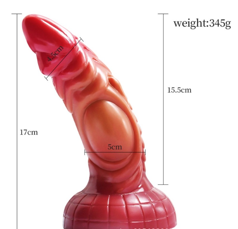 SW-327--New color liquid silicone abnormity simulation phallus adult female sex toys