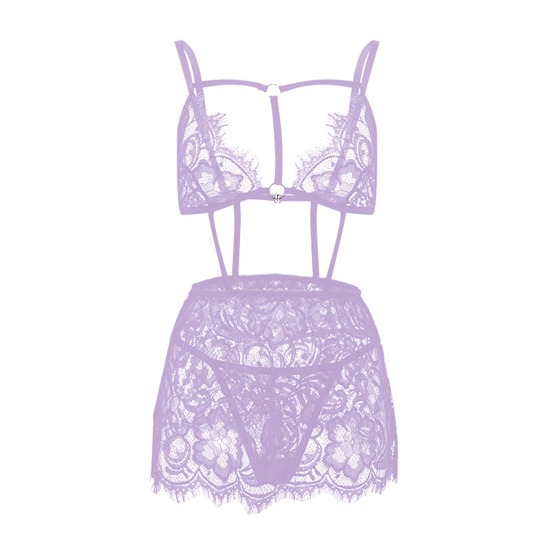 YY187--Lace Embroidery Sexy Lingerie Two-Piece Set
