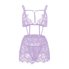 YY187--Lace Embroidery Sexy Lingerie Two-Piece Set