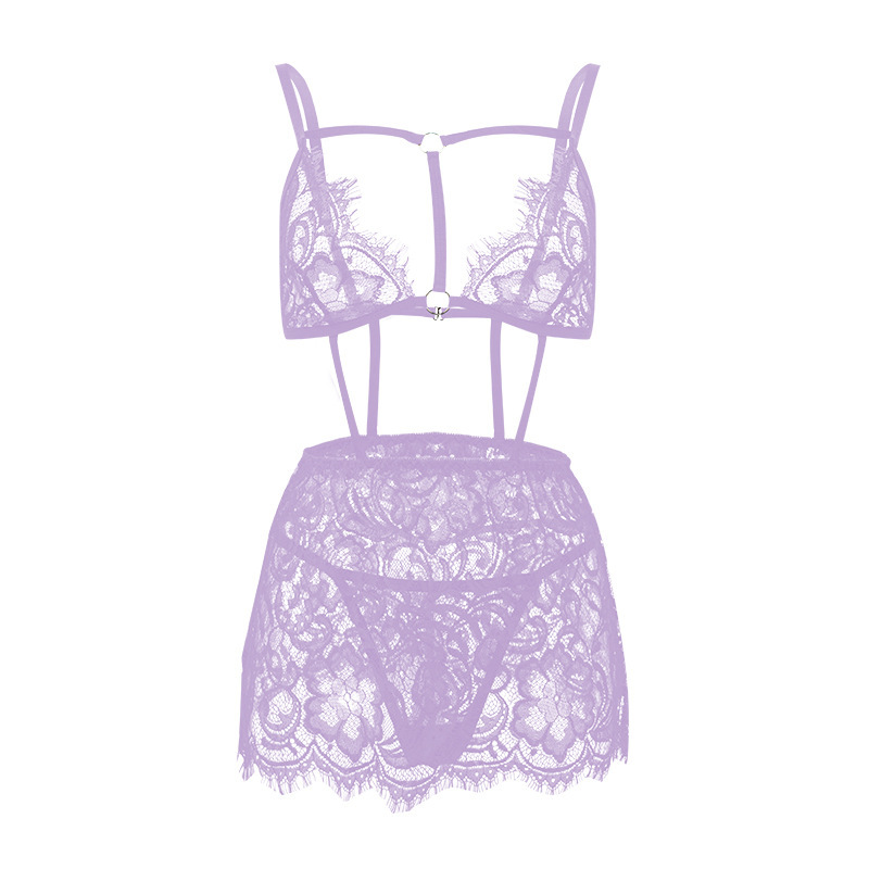 YY187--Lace Embroidery Sexy Lingerie Two-Piece Set