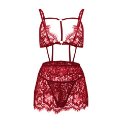 YY187--Lace Embroidery Sexy Lingerie Two-Piece Set