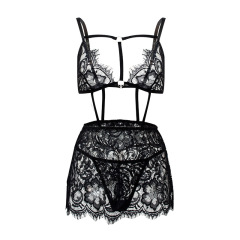 YY187--Lace Embroidery Sexy Lingerie Two-Piece Set