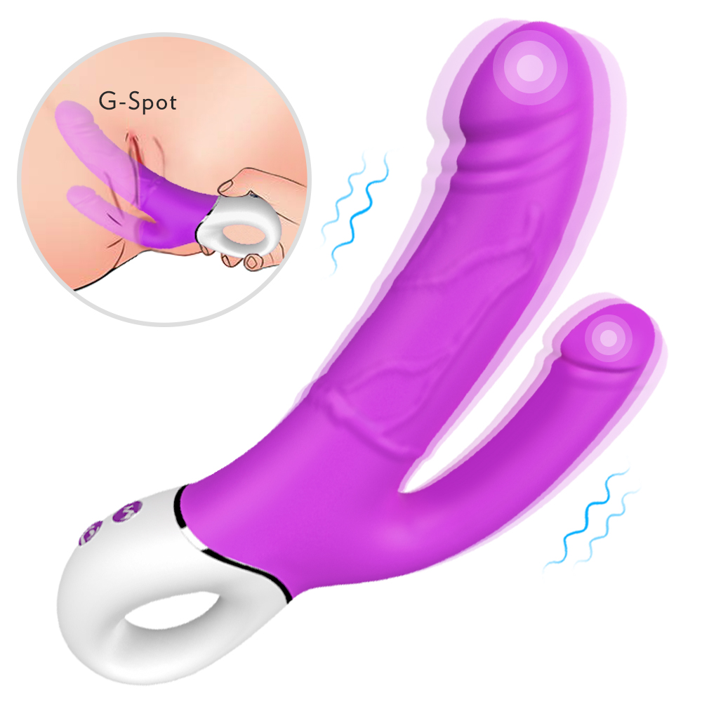 S200-2--Female sex toys, double head insert, double dragon vibrator