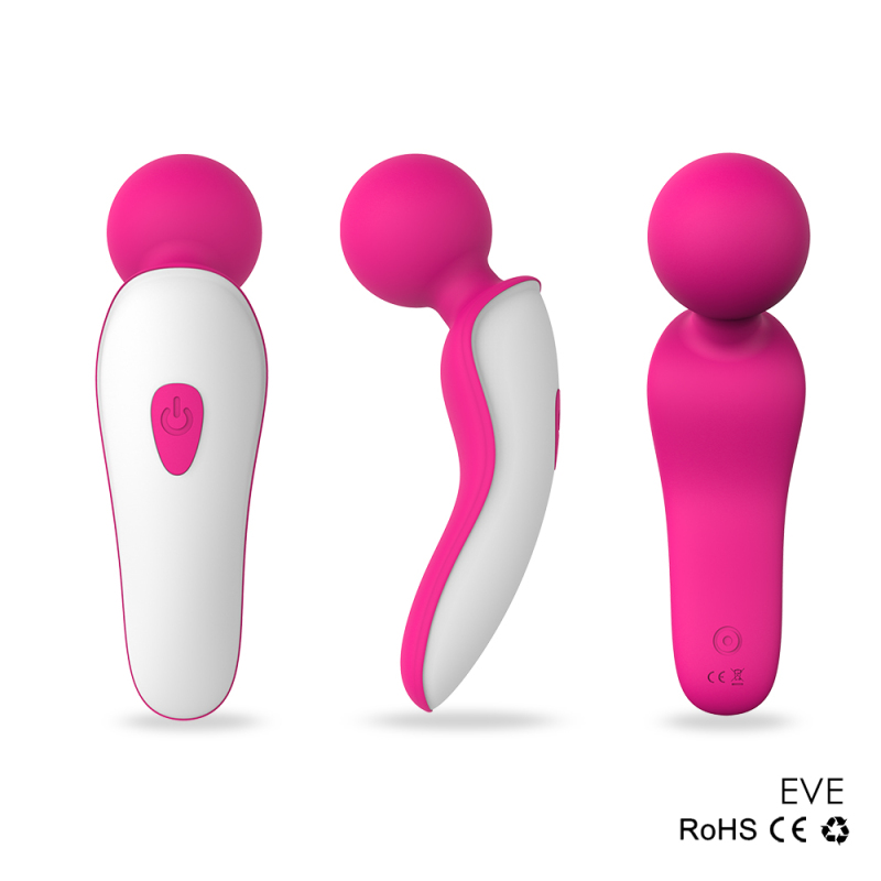 S021--Female vibrator av stick electric female masturbator portable massage stick