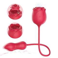 S389-5--Explosive style female rose honey bean massage multi-function vibrator female sex toys