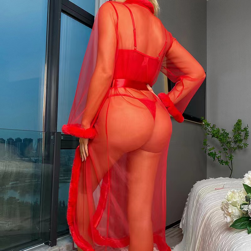 YY994-European-American style sexy underwear wholesale e-commerce hot selling new gauze sexy perspective gown sexy women