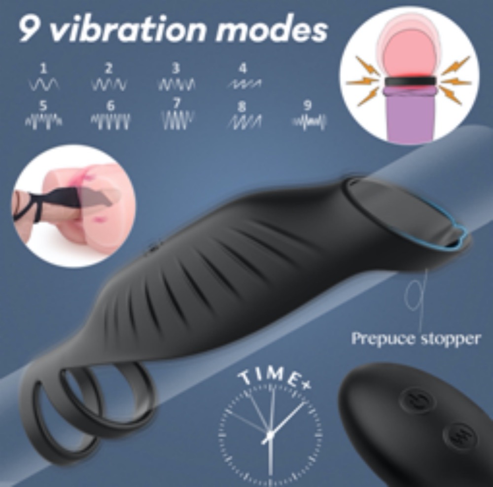 S317--Lock fine ring new product men's vibrator with product delay ring men's block complex ring penis sleeve