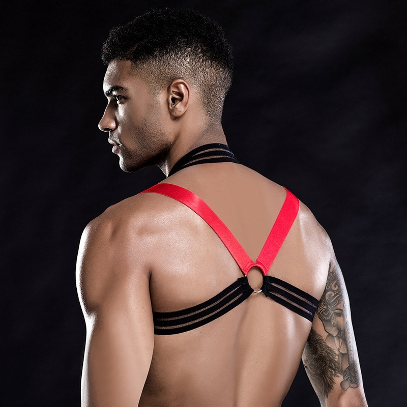 7258--Sexy simple lace-up type erotic underwear men gay hot bar nightclub performance clothes