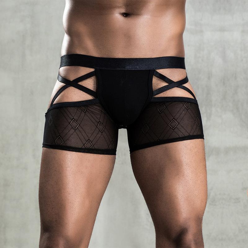 7267--Sexy perspective men's sexy underwear adult underpants flat corner