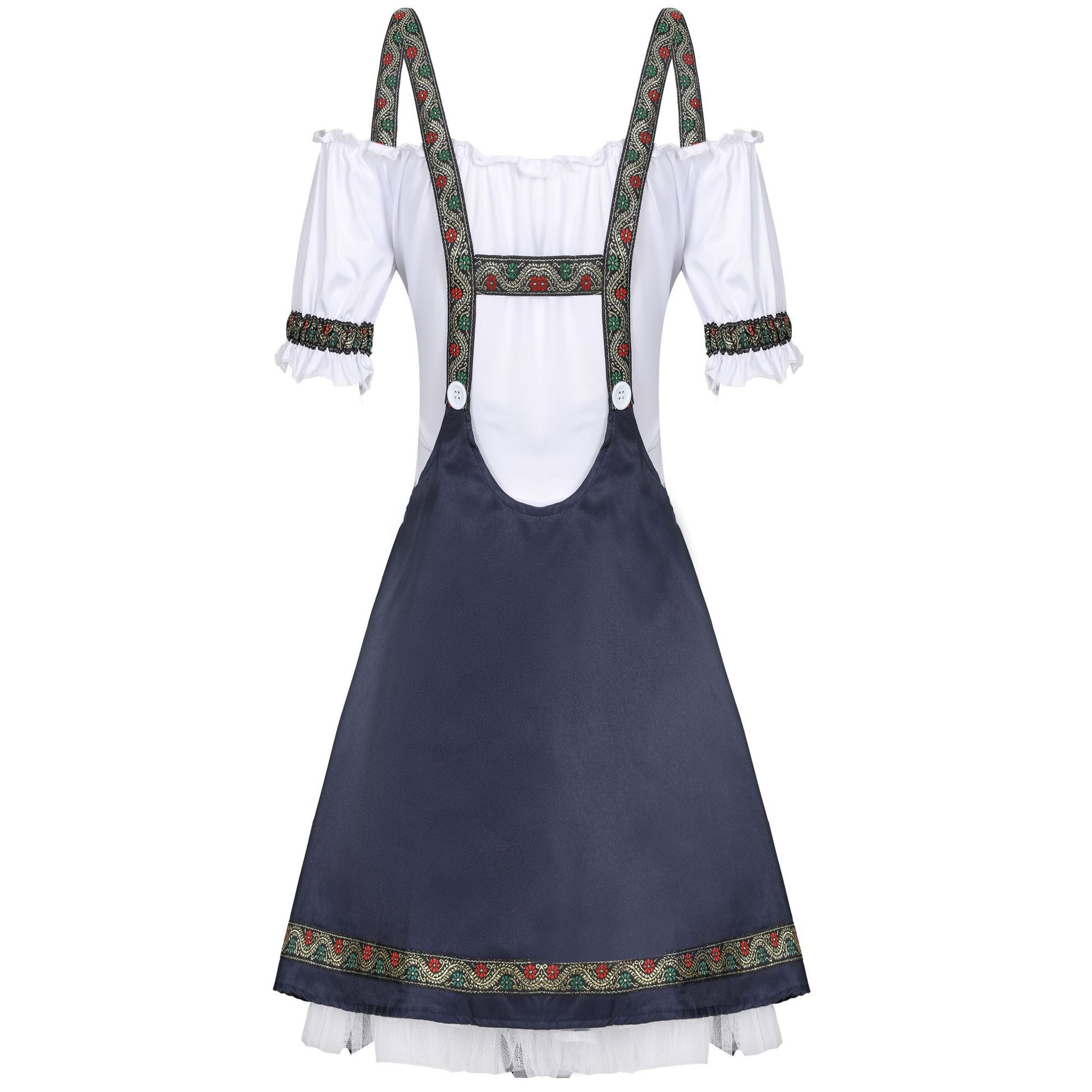 9037--New German Oktoberfest suspender skirt maid suit beer sister costume Oktoberfest waiter costume
