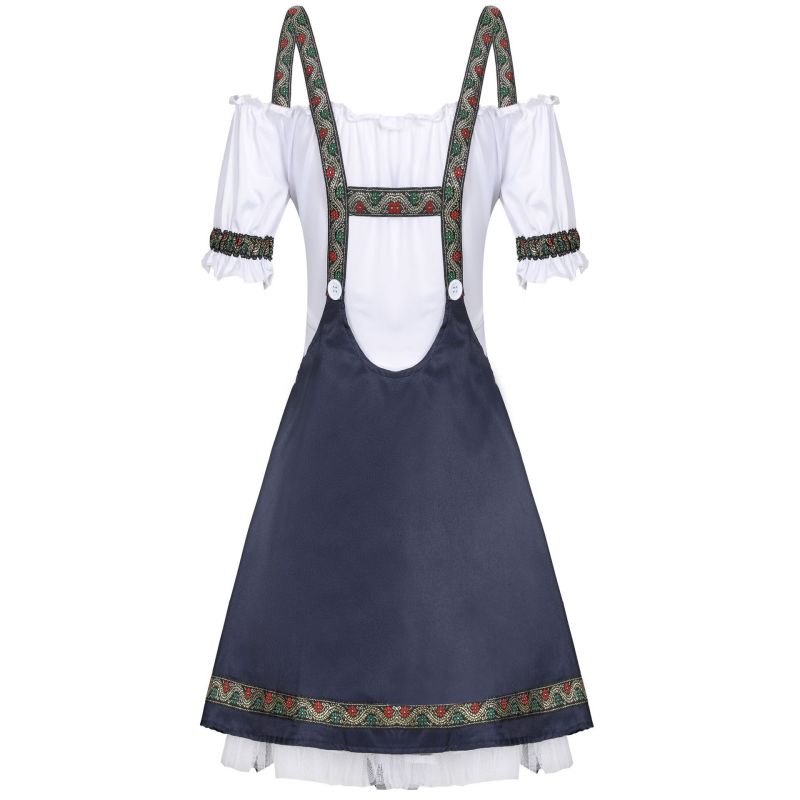 9037--New German Oktoberfest suspender skirt maid suit beer sister costume Oktoberfest waiter costume
