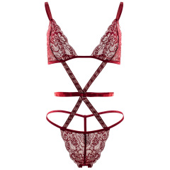 YY284--Pin Shapewear Thin bra Cross strap thong Hot sexy shapewear jumpsuit