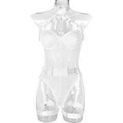 3244--New fun onesie mesh strap stitching complex heavy craft hanging neck strap leg ring