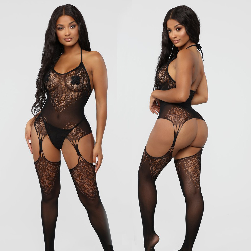 8517--Sexy one-piece sexy net dress net skirt net sock package hip perspective fishing net