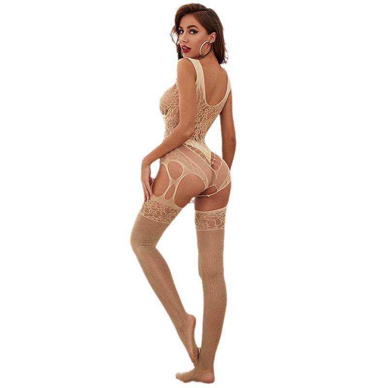 9030--Explosive sexy sexy transparent temptation one-piece open crotch free pantyhose