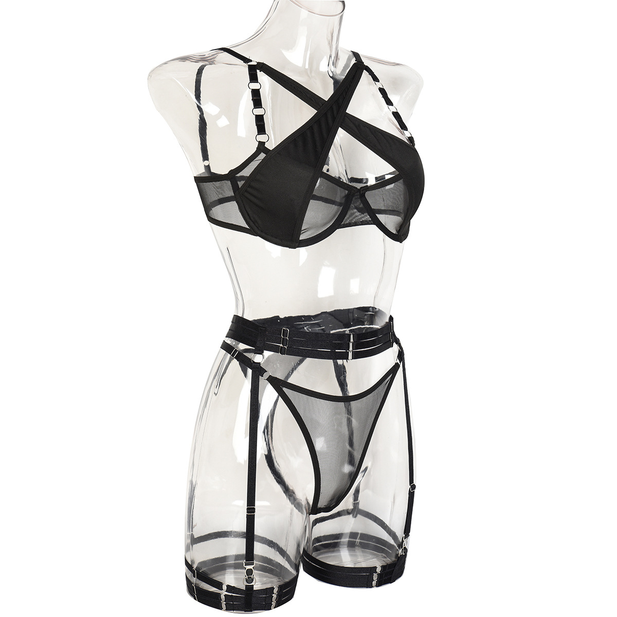 3330--Explosive cross-stitching underwear with underwire heavy craft sexy suit