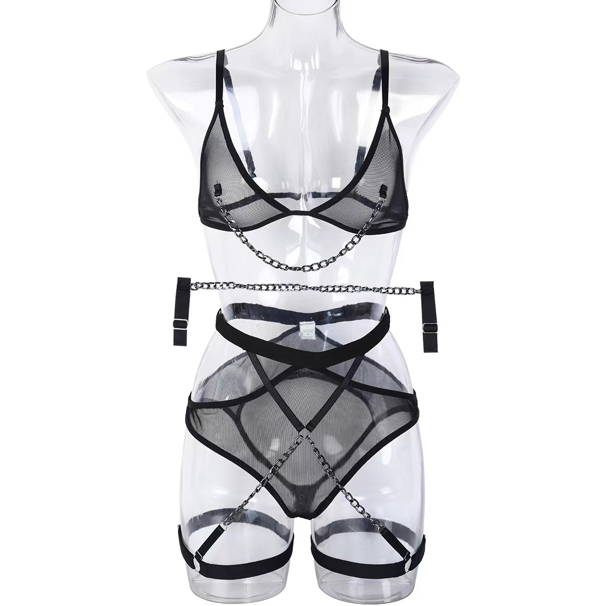 3270--Explosive mesh sexy underwear with bracelet
