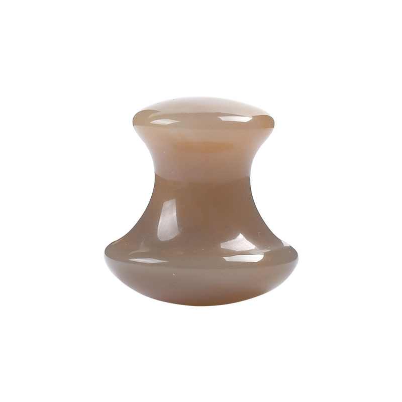 G542--Natural jade mushroom massage stone