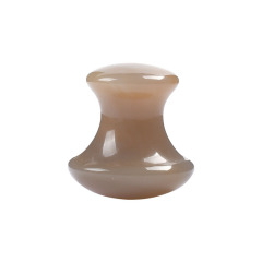 G542--Natural jade mushroom massage stone