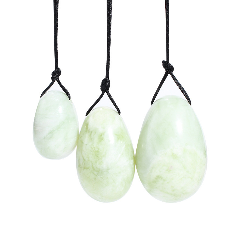 JD-110--Jade yin protection egg, crystal massage ball, semi-precious jade yin protection egg, recovery ball 3-piece set