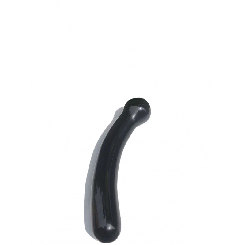 S112--Natural obsidian crystal massage stick