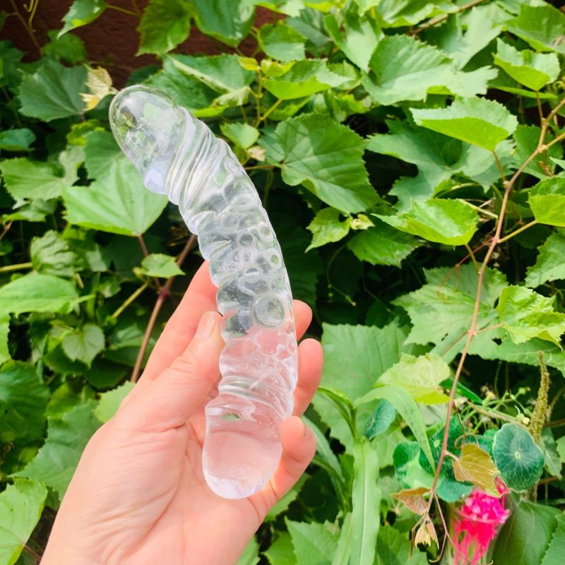 S124--Natural obsidian white smelting stone raw stone carving polished crystal massage stick