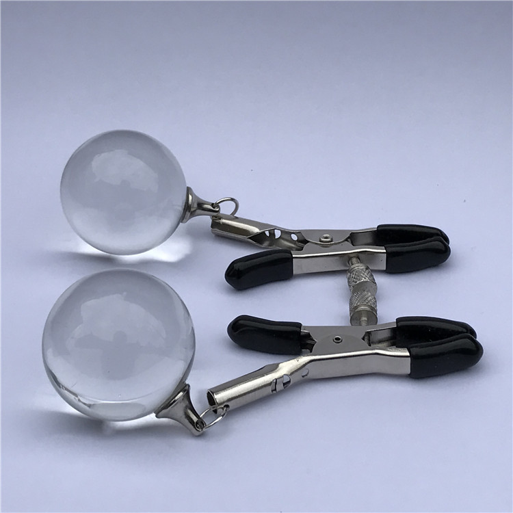 SS105--Glass breast clips Women's alternative breast clips female masturbation