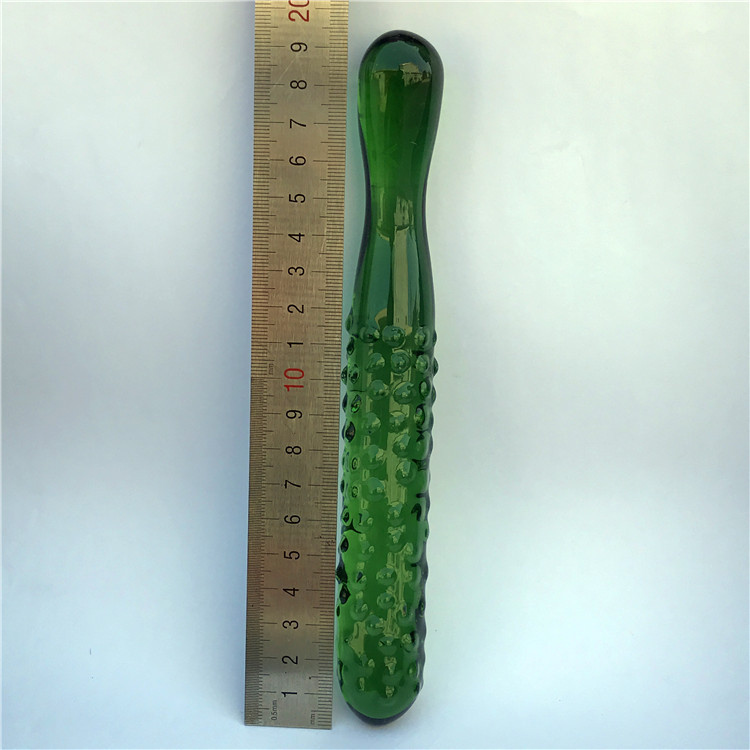 SS101--Cucumber crystal glass masturbation device simulates female masturbation device to clear the G-spot
