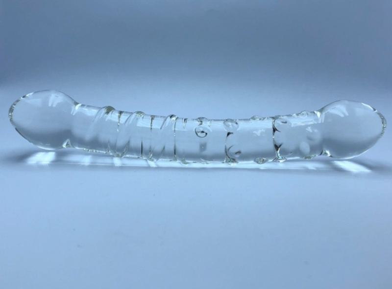 YF0051--Crystal penis double head dragon female masturbator