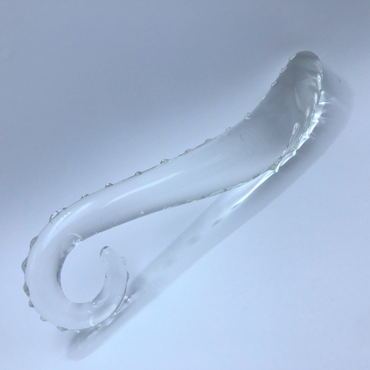 SS102--Seahorse Love G-spot back court anal plug crystal massage stick
